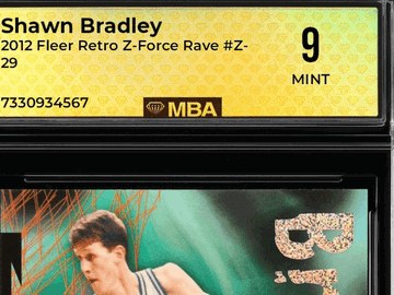 2012 Fleer Retro Z-Force Rave Shawn Bradley #Z-29 MBA 9