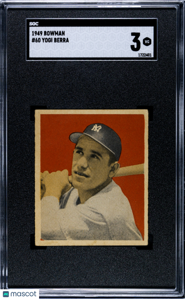 1949 Bowman Yogi Berra #60 SGC 3