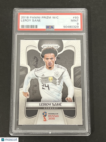 2018 Panini Prizm World Cup Leroy Sane #93 PSA 9