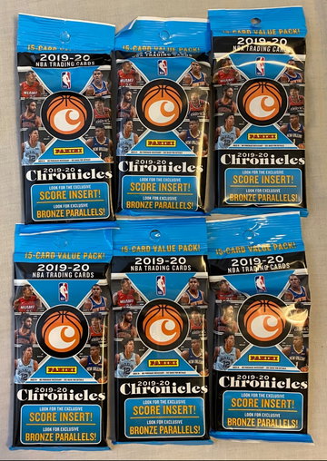 6X 2019-20 Chronicles Basketball Value Packs