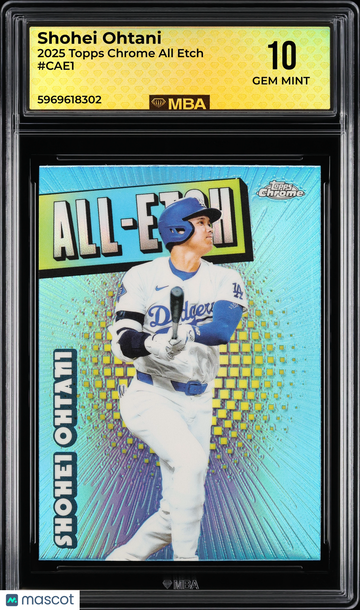 2025 Topps Chrome All Etch Shohei Ohtani #CAE1 MBA 10