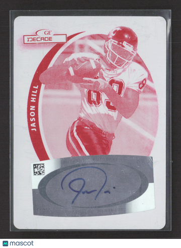 2007 SAGE DECADEnce Jason Hill #R35 Magenta Printing Plate