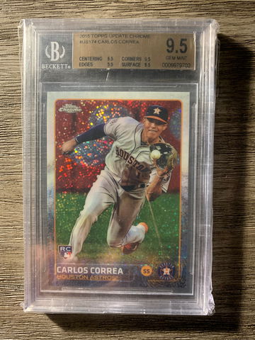 2015 Topps Chrome Update Carlos Correa BGS 9.5