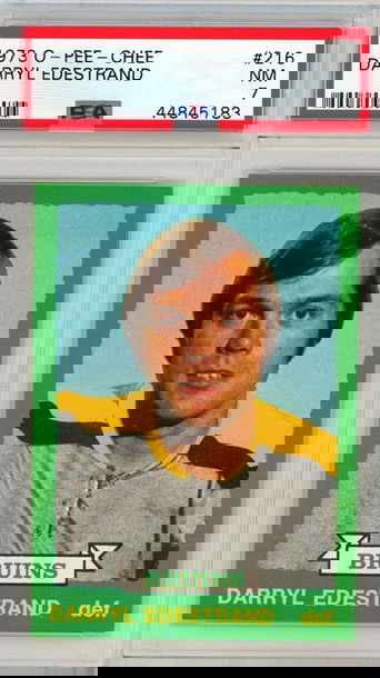 1973 O-Pee-Chee OPC Darryl Edestrand #216 PSA 7 P1316