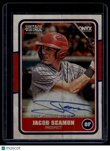 2025 Onyx Vintage Extended Jacob Seamon #VAJASE Autographs AU