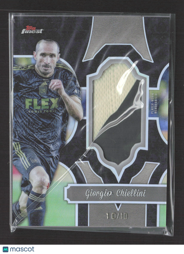 2024 Topps Finest Major League Soccer Giorgio Chiellini #FF-GC Player-Worn Memorabilia 10/10 Finest Fabric Relic