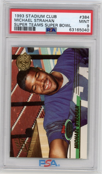1993 Stadium Club Michael Strahan #384 PSA 9 - Iconic Rookie Card