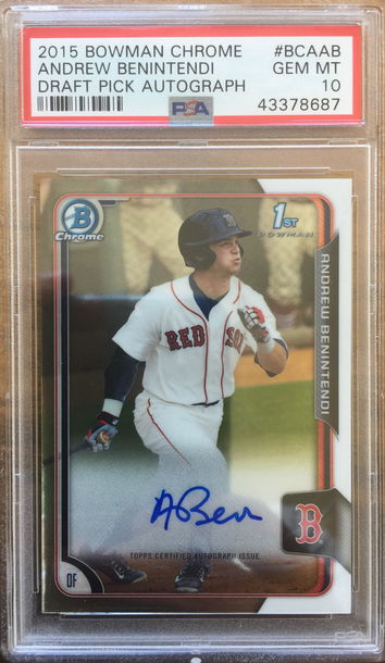 Andrew Benintendi auto PSA 10