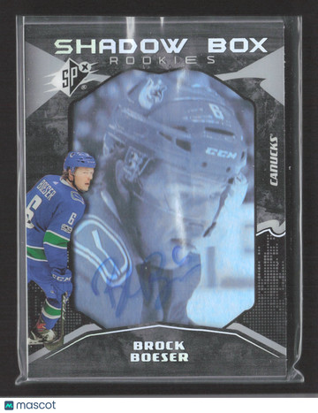 2018 Upper Deck SPx Shadow Box Rookies Brock Boeser #45 /98