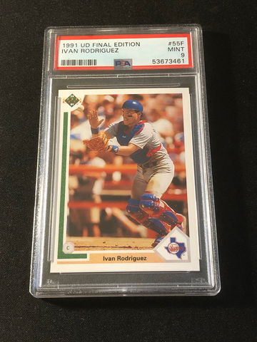 Ivan Rodriguez 1991 UD Final Edition Rookie PSA 9