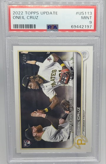 2022 Topps Update #US113 Oneil Cruz RC PSA 9