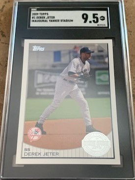 2009 Topps Reprint Inaugural Season Yankee Stadium - Derek Jeter - SGC 9.5 Mint MT+