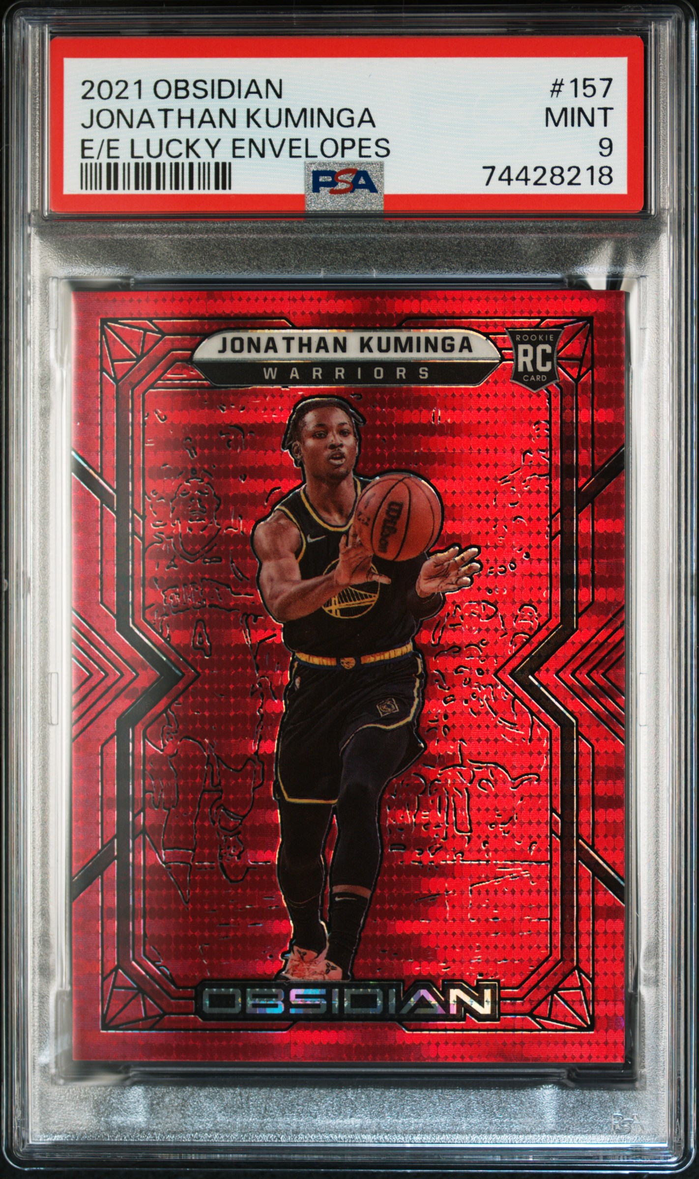 2021 Panini Obsidian Jonathan Kuminga #157 PSA 9