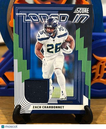 2025 Score - Zoned In Jerseys Zach Charbonnet #ZON-ZCH