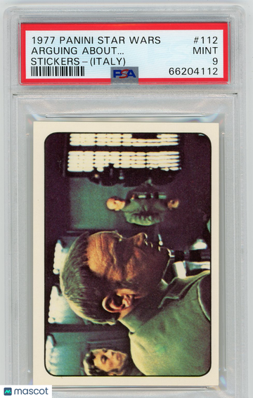 1977 Panini Stickers Star Wars (Italy) Arguing About.. . #112 PSA 9