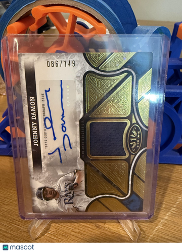 2025 Topps Tier One Johnny Damon #AT1R-JDA Tier One Autographed Relics SN MEM AU