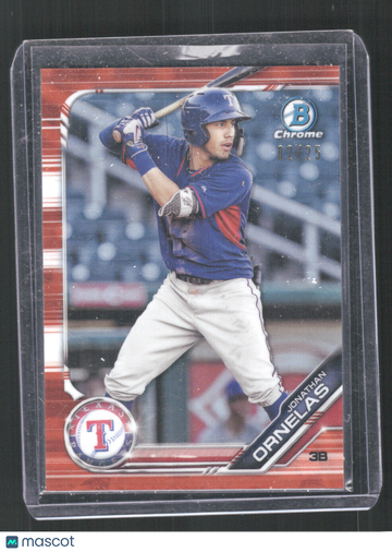 2019 Bowman Draft Jonathan Ornelas #BDC-136 Chrome Orange Refractor SN