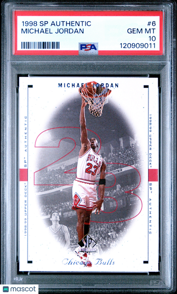 Michael Jordan 1998 SP Authentic #6- PSA 10