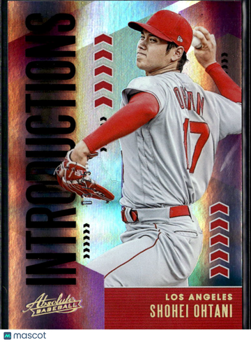 Shohei Ohtani 2020 Panini Absolute Baseball Introductions Los Angeles Angels