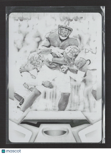 2017 Panini Plates & Patches Certified Football Delanie Walker #63 Black /1 Printing Plate