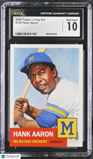 2024 Topps Living Set Hank Aaron #755 CGC 10