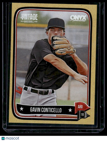 2024 Onyx Vintage Extended Gavin Byrd #OVGABY Yellow SN