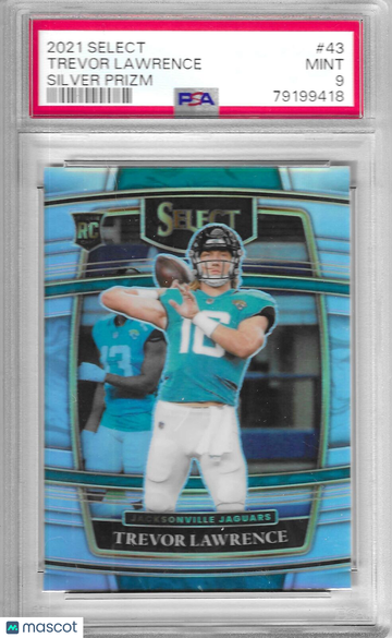 Trevor Lawrence 2021 Panini Select #43     Silver Prizm (Jacksonville Jaguars)