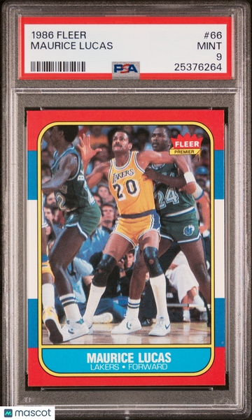 1986 Fleer Maurice Lucas #66 PSA 9