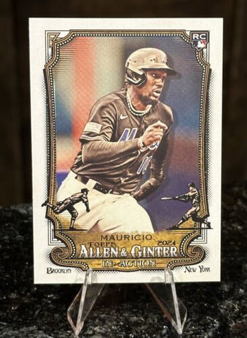 2024 Topps Allen & Ginter RONNY MAURICIO RC SSP IN ACTION CASE HIT ROOKIE Mets