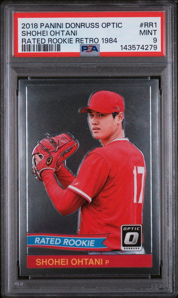2018 Donruss Optic Rated Rookie Retro '84 Shohei Ohtani #1 PSA 9