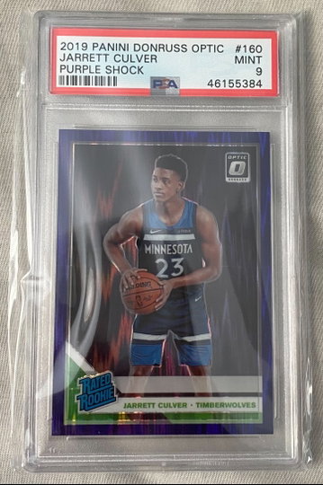 2019 Jarrett Culver Donruss Optic Purple Shock (PSA 9)