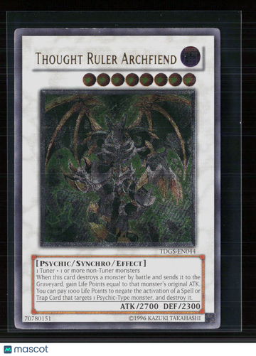 The Duelist Genesis Thought Ruler Archfiend Ultimate Rare Synchro Monster 1st Edition