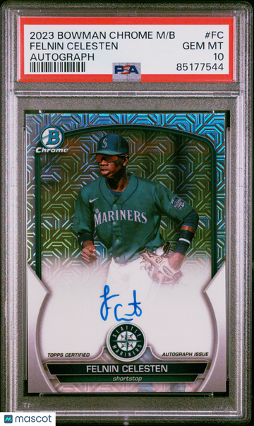 2023 Bowman Chrome Mega Box Autographs Felnin Celesten #FC PSA 10