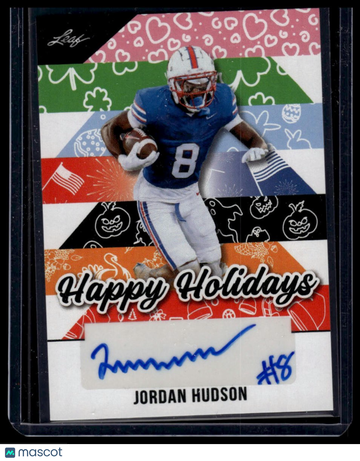 2025 Leaf Holiday Autographs Jordan Hudson #BA-JH4 AU