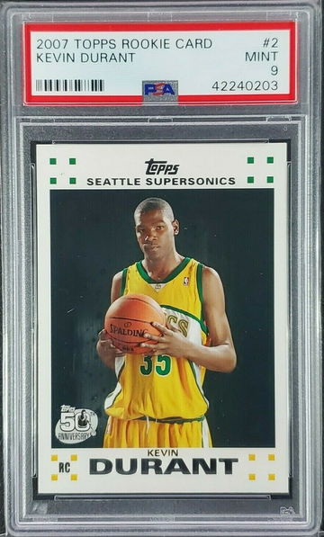 2007 Topps Kevin Durant RC PSA 9 MINT