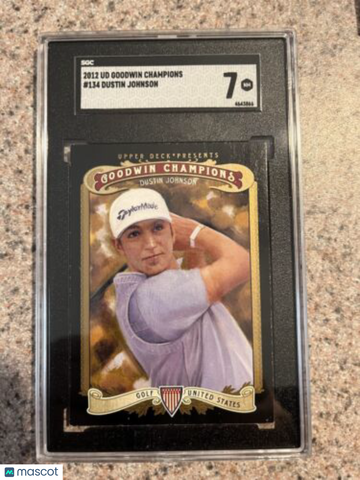 2012 Upper Deck Goodwin Champions Dustin Johnson #134 Rookie SGC 7