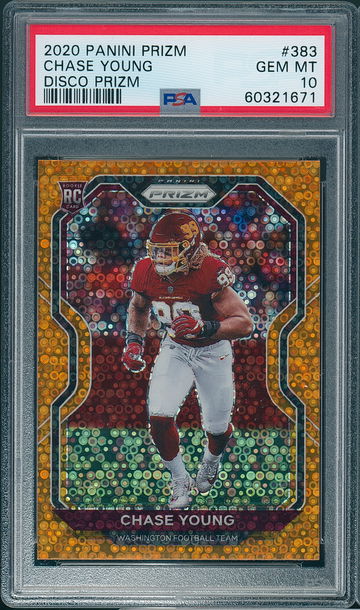 2020 Prizm Chase Young #383 Disco Prizm PSA 10