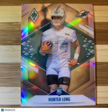 🔥HUNTER LONG 2021 PANINI PHOENIX SILVER ROOKIE RC SP MIAMI DOLPHINS PARALLEL