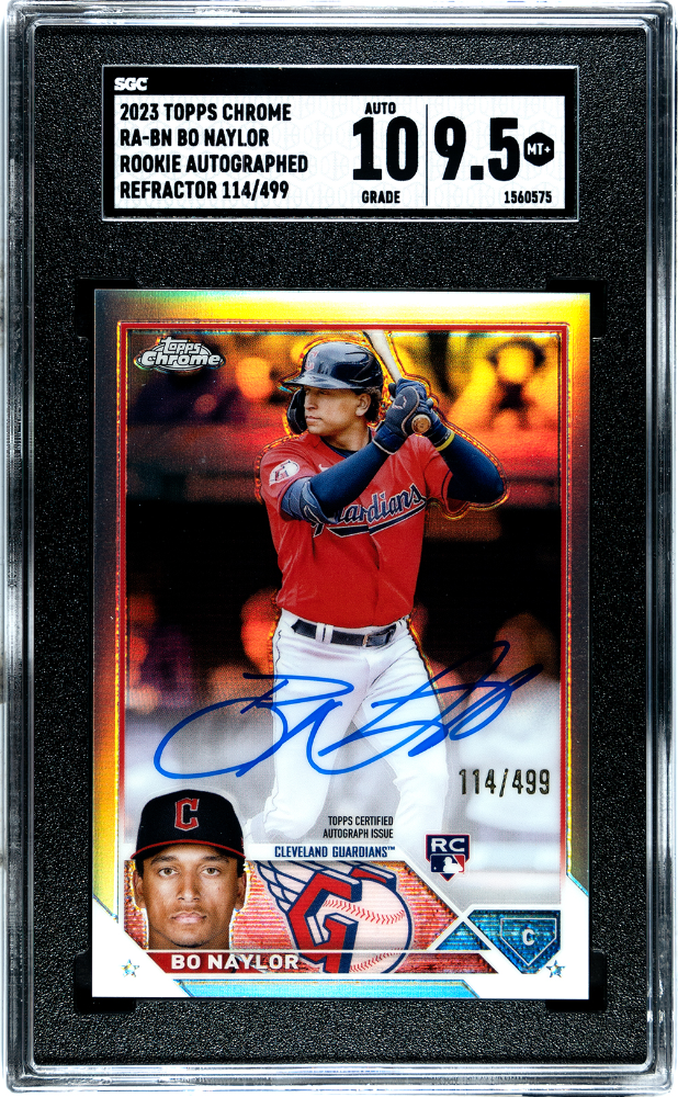 2023 Topps Chrome Bo Naylor #RA-BN RK. Auto. Ref. SGC 9.5