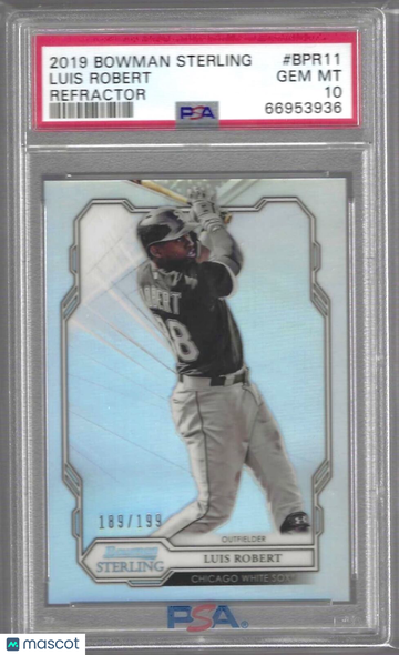 2019 Bowman Sterling Luis Robert #BPR11 Refractor PSA 9