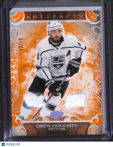 2024-25 Upper Deck Artifacts Drew Doughty #24 Orange Materials /15 Short Print