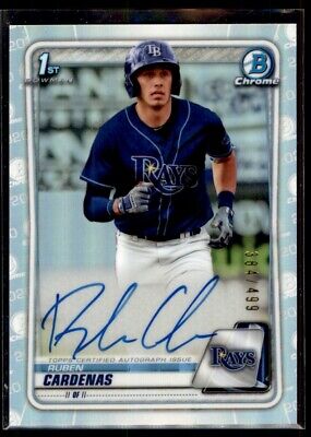Ruben Cardenas 2020 Bowman Chrome RC Refractor Autograph Rookie Auto 384/499