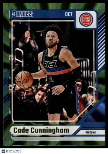 2024-25 Donruss Cade Cunningham #174 Holo Green Laser