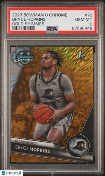 2023 Bowman University Chrome Bryce Hopkins #70 Gold Shimmer PSA 10