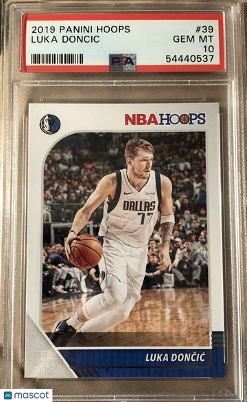 Luka Doncic 2019 Panini Hoops #39 PSA 10 GEM MINT - Dallas Mavericks 🏀
