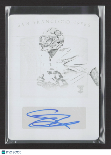2016 Panini National Treasures Eli Harold #163 White Printing Plate /1 Printing Plate RC