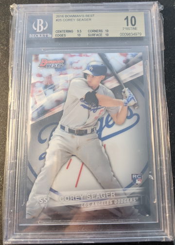 2016 Bowmans Best Corey Seager BGS 10 Pristine