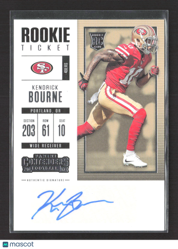 2017 Panini Contenders Football Kendrick Bourne #243