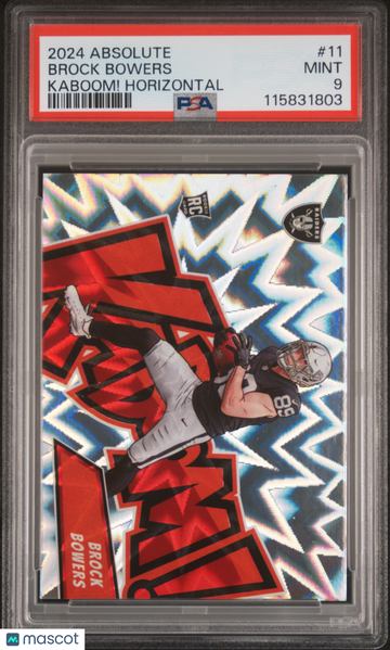 2024 Panini Absolute Kaboom! Brock Bowers #11 PSA 9