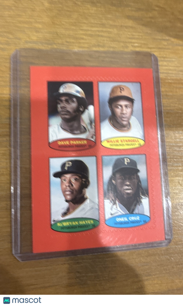 2023 Topps Heritage Ke'Bryan Hayes Dave Parker Oneil Cruz Willie Stargell #74BS-33-36 Red Parallel/Variety Insert